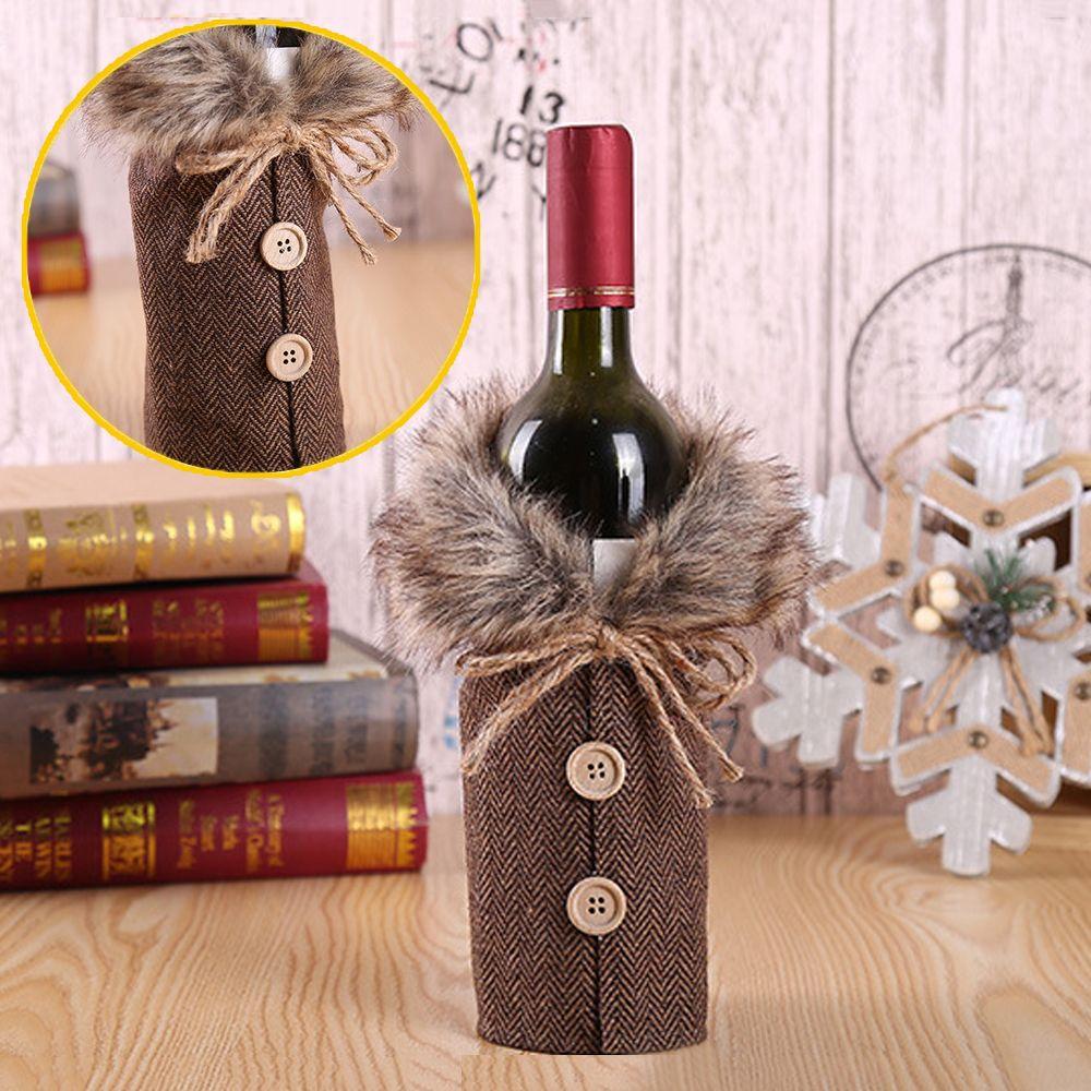 Colorful Party Supplies Christmas Gift Champagne Package Dinner Table Decor Wine Bottle Cover