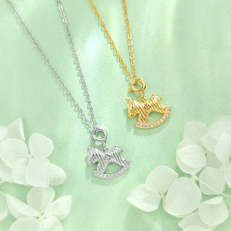 S925 Sterling Silver Zodiac Birth Year Pendant Necklace 2026 - Women's Light Luxury Clavicle Chain