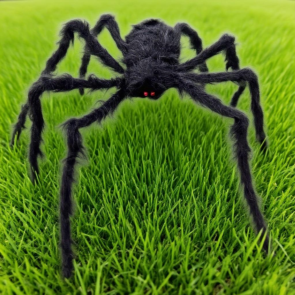A 59.06inch Giant Black Spider, Suitable for Indoor and Outdoor Halloween Decoration, Family Parties, Courtyard Haunted House Decoration