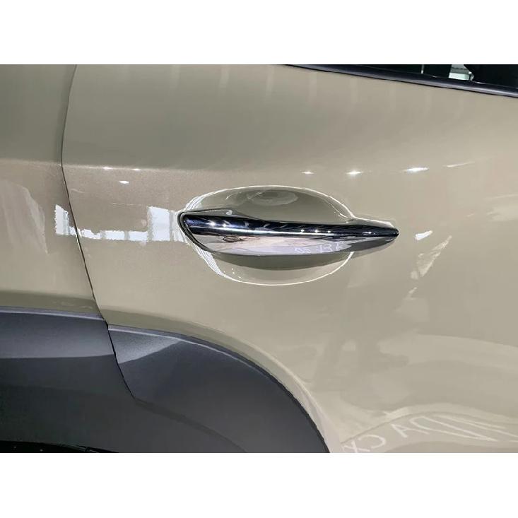 For Mazda CX-70 2024 2025 2026 Car Accessories ABS Chrome Door Handle Cover With Smart Key Hole Catch Cap Trim Molding