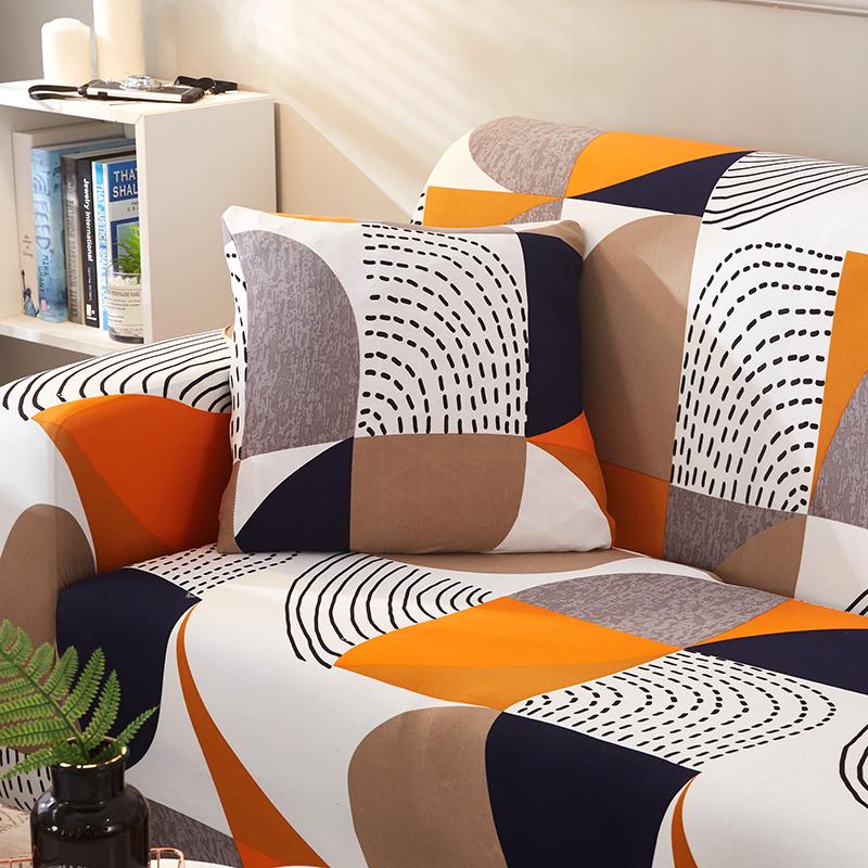 

строка напечатанная Эластичная Эластичная подушка cojines decorativos para sofa Чехол для подушки coussin de salon housse de cous 1 piece