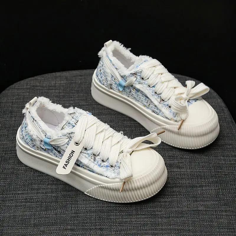 

Модная весенне-осенняя обувь на высокой платформе для женщин Y2k мода новинка качество тренды 2025 вулканизированная обувь повседневная женская обувь распродажа 40