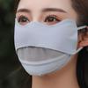 Breathable Ice Silk Face Cover UV Face Shield Washable Reusable Sun Protection Face Mask for Motorcycle Running Riding Exercise