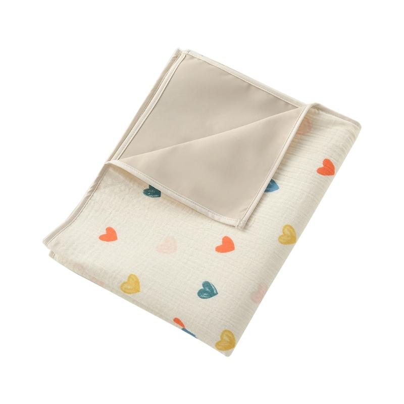Leichte Baby-Wickelunterlage Wasserdichte Bettunterlage Atmungsaktives Wickelblatt Wasserdichte Urinunterlage Wiederverwendbare Unterlage Baumwollunterlage