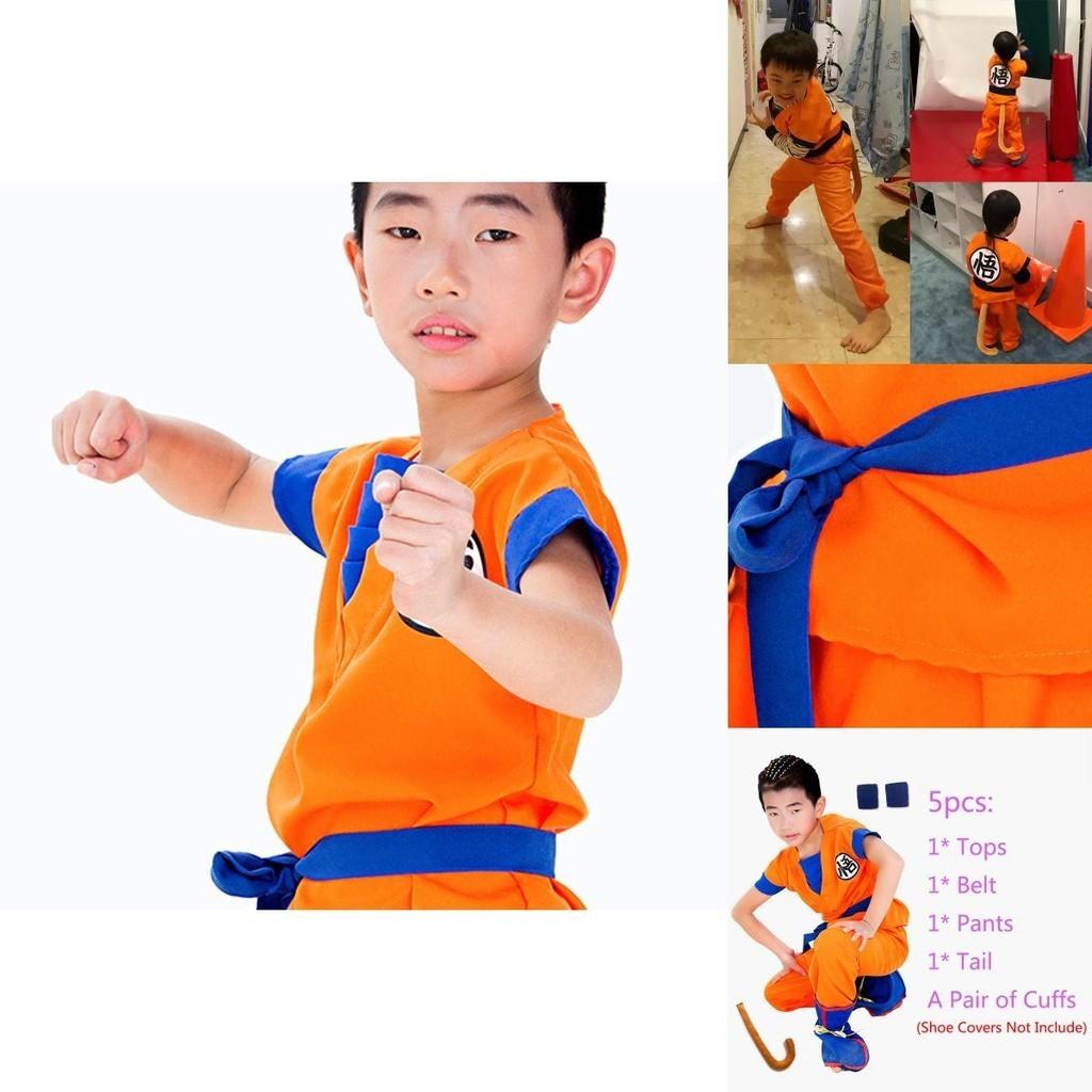 Colorful Anime Dragon Ball Z Goku Cosplay Costume Set Featuring Exquisite Workmanship