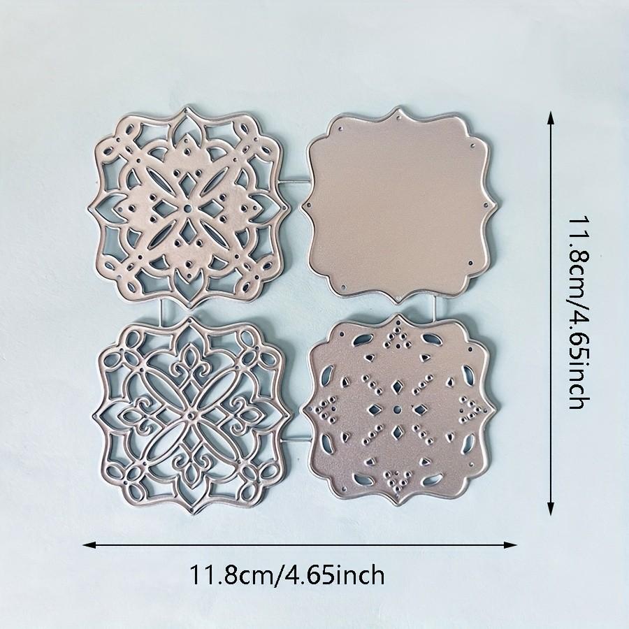 4pcs/lot Layered Frame Metal Cutting Dies Scrapbooking Stencil Die Cuts Card Embossing Photo Album Template Mold Decoration Craft