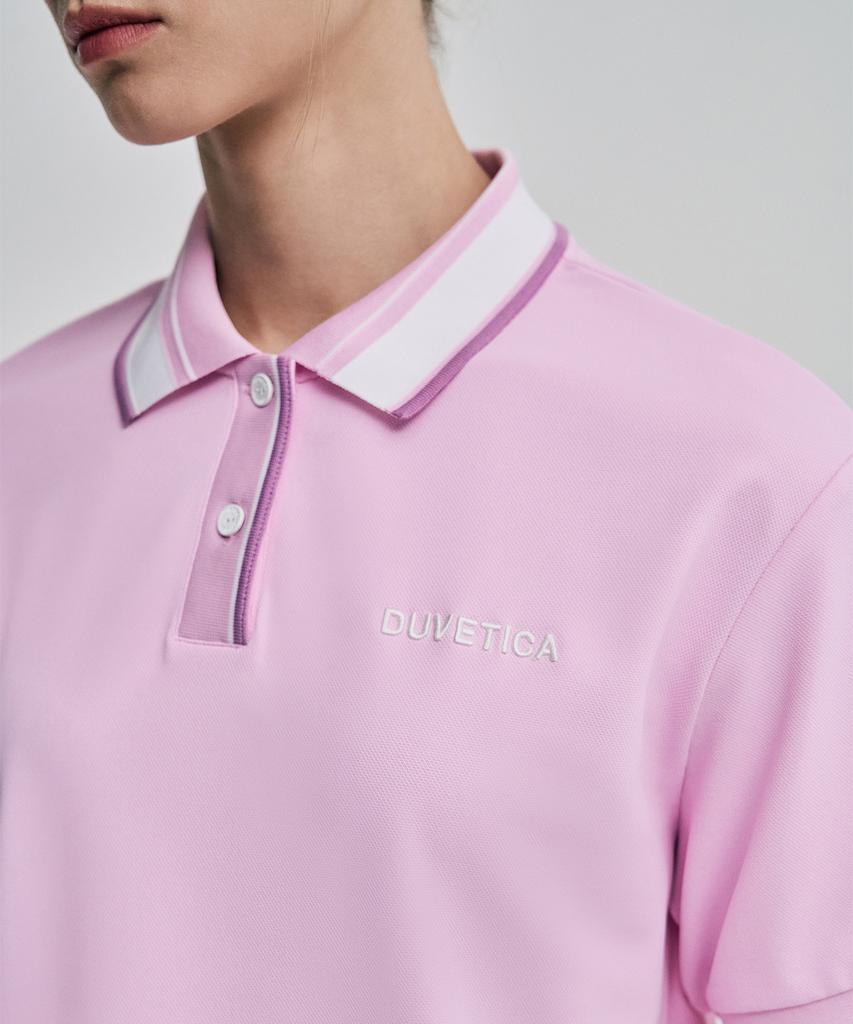 DUVETICA Bolsover (Light Violet) (Women'S Short-Sleeve Polo Shirt)