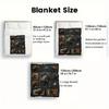 Buffalo Collection 2D Flat Pattern Flannel Blanket, High Quality All Seasons, Home Decor, Warmth and Comfort, Perfect for Christmas Gifts.