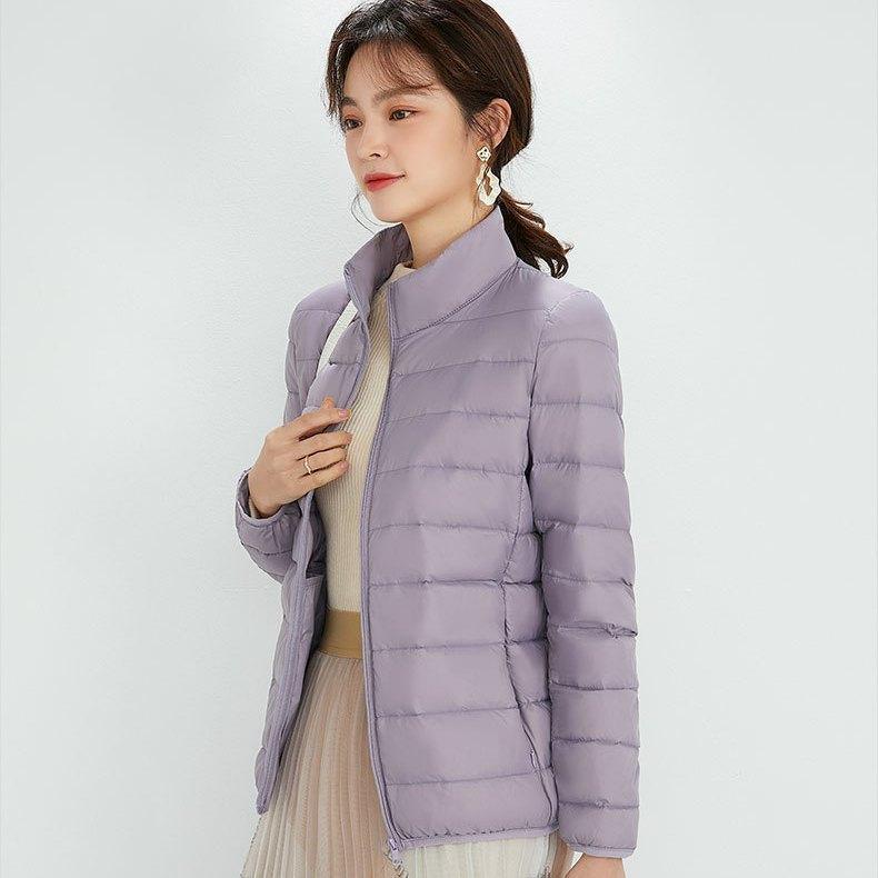 TikTok autumn and winter new down light down jacket women's hooded thin large size thickened coat