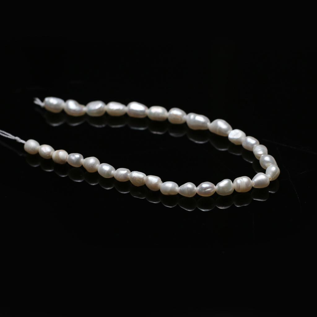 1String, White Artificial Pearl Beads for Jewelry Making DIY Necklace Bracelet Anklet Accessories, Holiday Gifts Wedding Birthday Party Crafts 18cm
