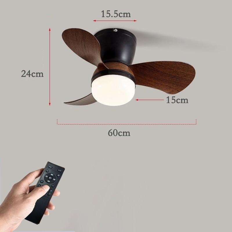 3 Light Colors 6 Speed Adjustable Ceiling Fan Light Living Room Kitchen Balcony Fan Lamp Modern LED Lighting Fan