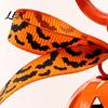 Hanging Pumpkin Bell Keychain Halloween Keychain, Hollow Head Key Ring Decorative with Ribbon Bow, Backpacks Charm for Holiday Party Decoration