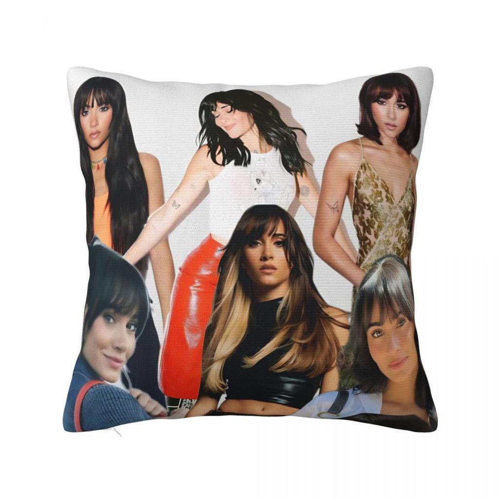 Aitana Spanish Music Singer Photo Pattern Pillow Cover Cushion Cover Square Pillow Case Morden Pillowcases For Living Room Chair