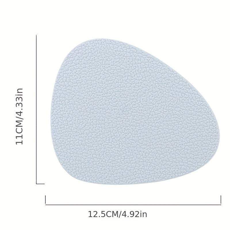 5pcs Leather Grain Silicone Coaster Nordic Wind Water Drop Shape Heat Resistant Kitchen Table Insulation Mat
