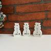 Reusable Silicone Mold Home Decors Molds Snowman Shape Candle Holders Moulds Ornament Molds Suitable for Holiday Gifts