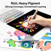 Automatic Ink Control Acrylic Paint Markers, 60/48/36/24 pcs Brush Tip Acrylic Paint Pens set with 60 professional color series