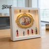 Stylish Home Decor Frame DIY Mini Museum Silhouette Box with LED Light Kit Customizable 5 Figurines And 1 Personalized Photo Display Case for Wedding