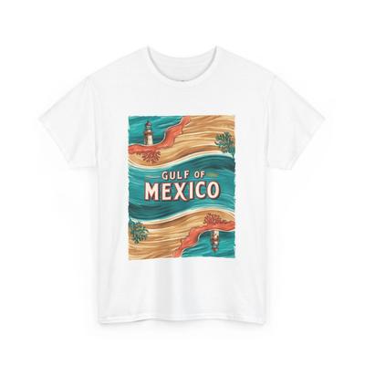 Vintage Gulf of Mexico Unisex Tee, Retro Beach Theme Shirt, Coastal Vacation