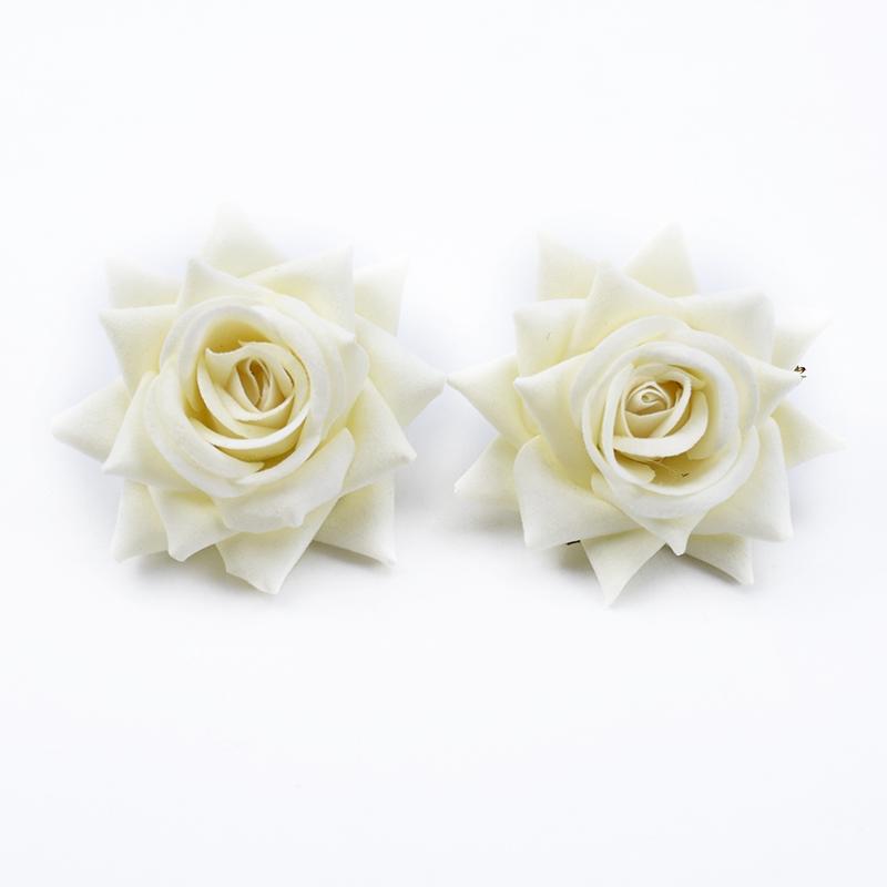 DIY Velvet Rose Corsage Accessories - Silk Flower Heads for Photography and Weddings
