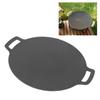 Korean BBQ Grill Pan Round Griddle Grill Pan Stovetop Induction Home Outdoor Korean Barbecue Plate with Bag 11.8in Diameter