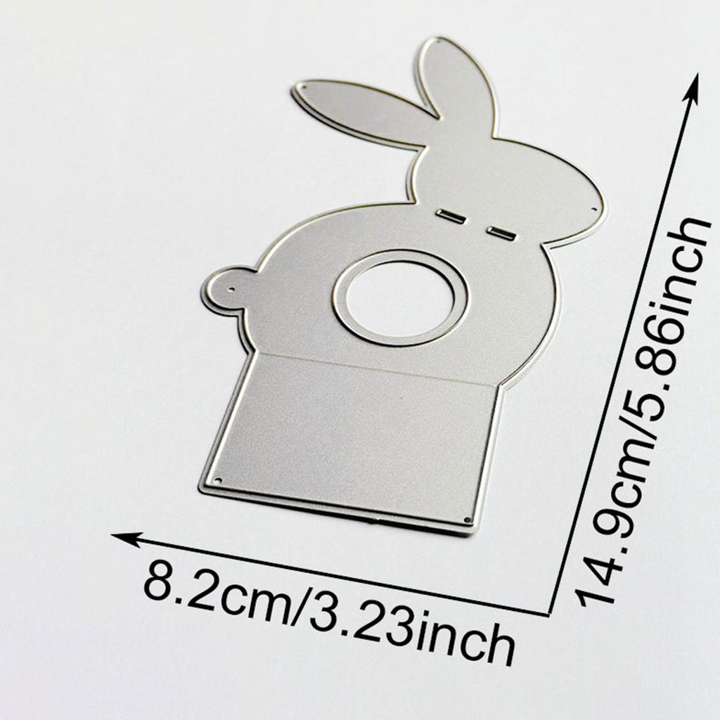 Metal Cutting Dies Easter Rabbits Die Cuts Templates Molds Embossing Stencils for Album Scrapbooking Paper Decoration