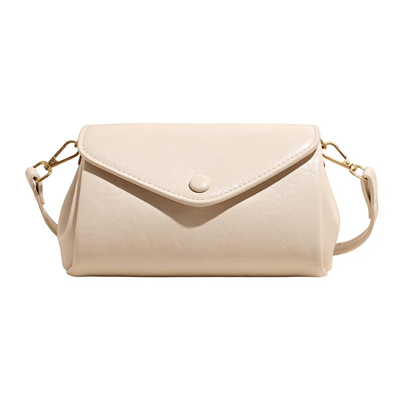 

olid Color Large Capacity Shoulder Bags PU Zipper 2026 New Trend Shoulder Bags Durable Temperament Women s Crossbody Bags бежевый