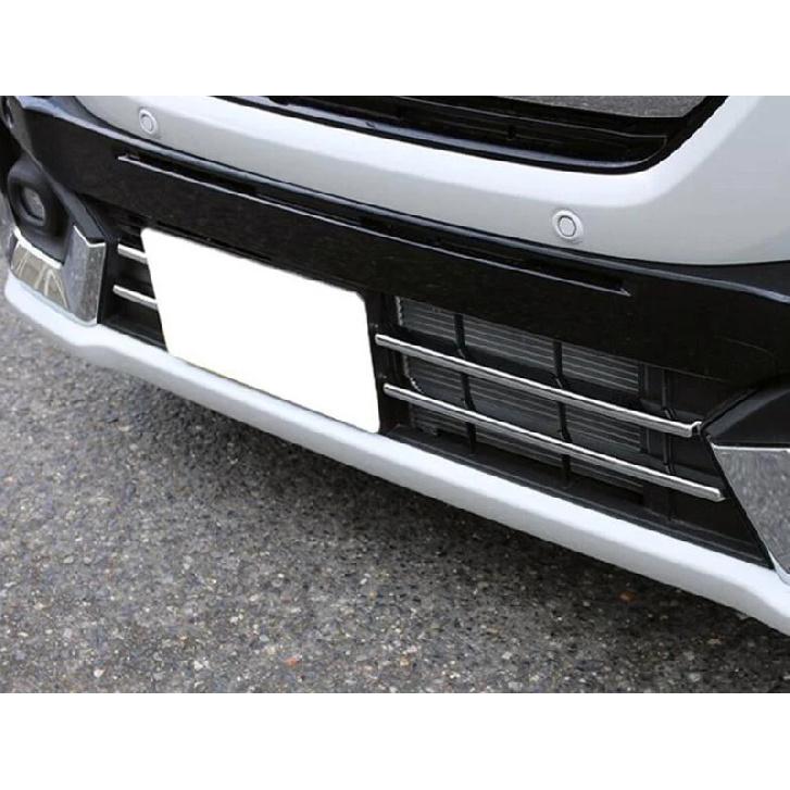 For Suzuki Spacia  MK54S MK94S 2024 2025 ABS Chrome Front Grille Accent Cover Lower Mesh Trim Molding Styling Bezel