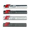 3D Metal Logo RS Edition Emblem Car Badge Sticker For Qaz22 A3 S4 A5 Q7 TTSport Car Exterior Decoration Decal Accessories