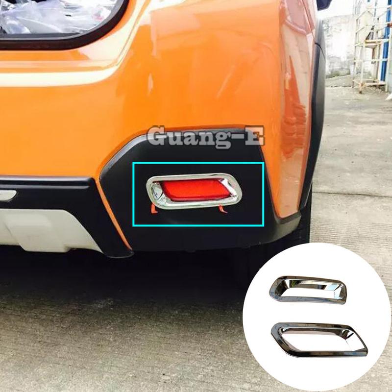 Top Quality Car Styling Cover ABS Chrome Lamp Rear Back Fog Light Trim Frame 2PCs For Subaru XV 2012 2013 2014 2015 2016 2017