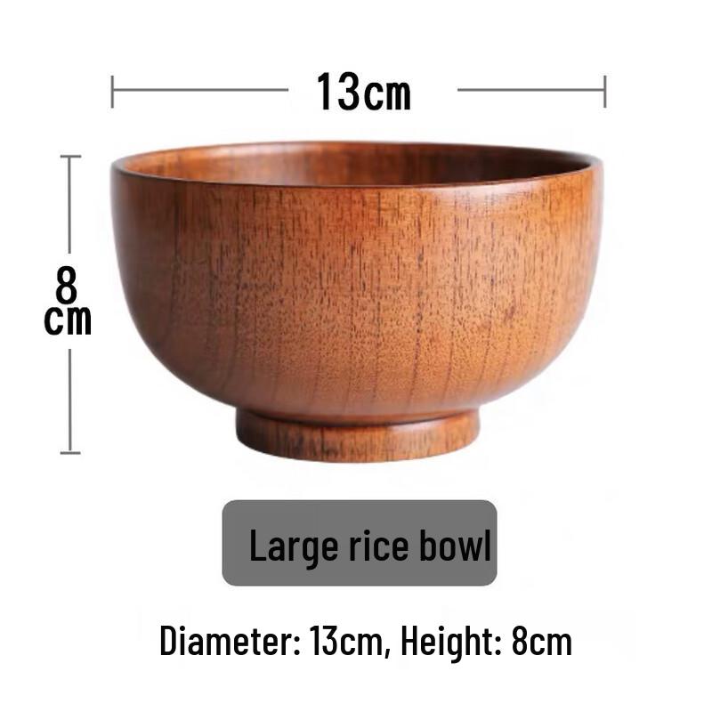 Japanese Style Solid Wood Dining Bowls