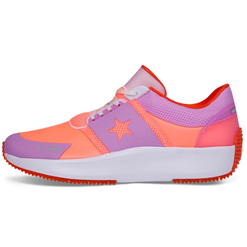 

Полупрозрачные x Converse Run Star Hike Износостойкие Спортивные Универсальные Тканевые Низкие Кроссовки Унисекс Фиолетовый Оранжевый 35
