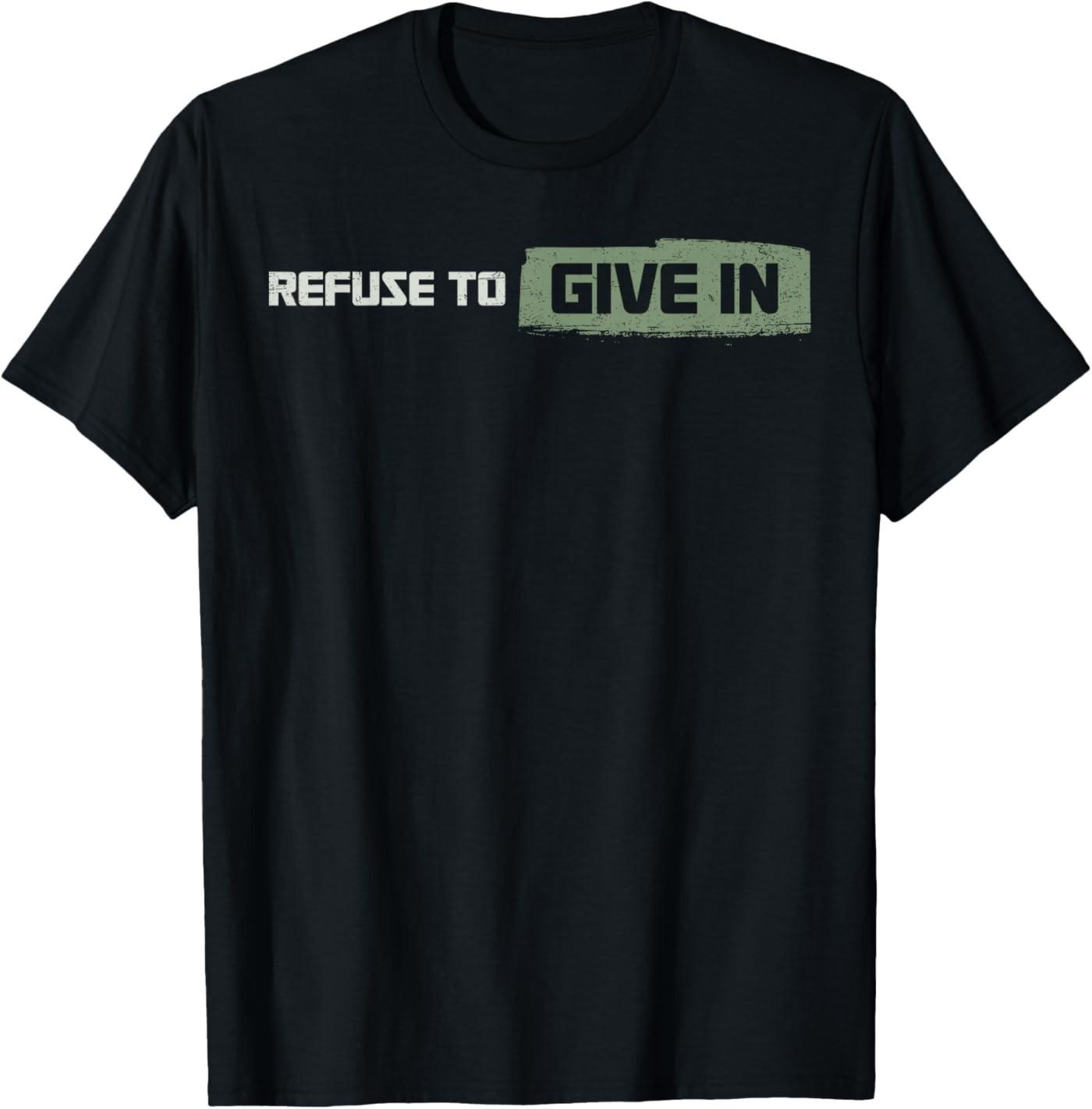 

Retro Refuse to Give in Being Broken is Acceptable ( 2 Sided ) T-Shirt 5XL різнокольоровий