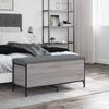 Storage Bench In Grey Sonoma 102 X 42 X 45 Cm Engineered Wood
