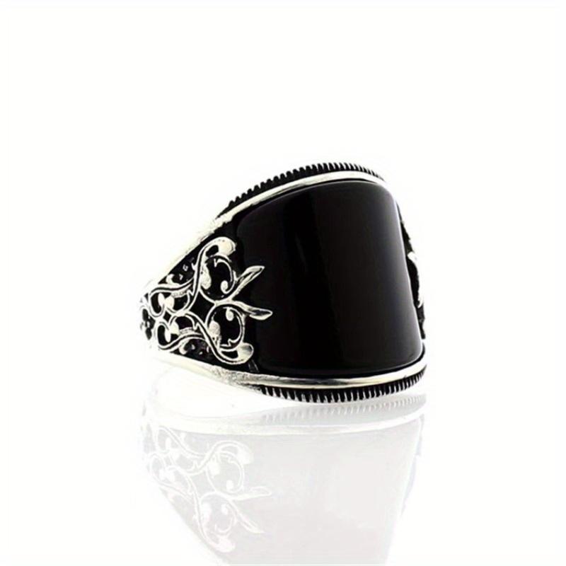 Accessories1pc Fashion Black Ring, Simple, Stylish, Multifunctional Jewelry