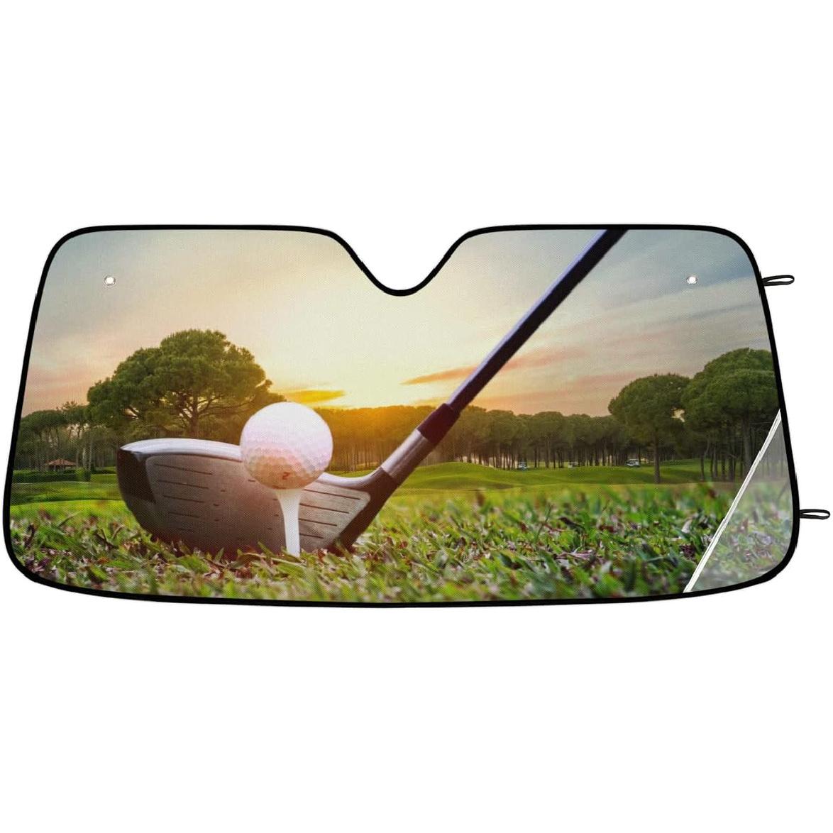 Foldable Car Windshield Sun Shade - Vehicle Windshield Protection Heat Reduction Front Window Sunshades Block UV Rays Sun Visor for Sedans SUV Trucks