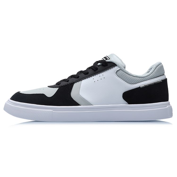 Li-Ning Durable Breathable Low-Top Skate Shoes Men Sneakers Black Gray White AGCR193-3