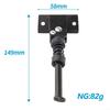 Black Extended Parking Foot Support Bracket Metal Cm