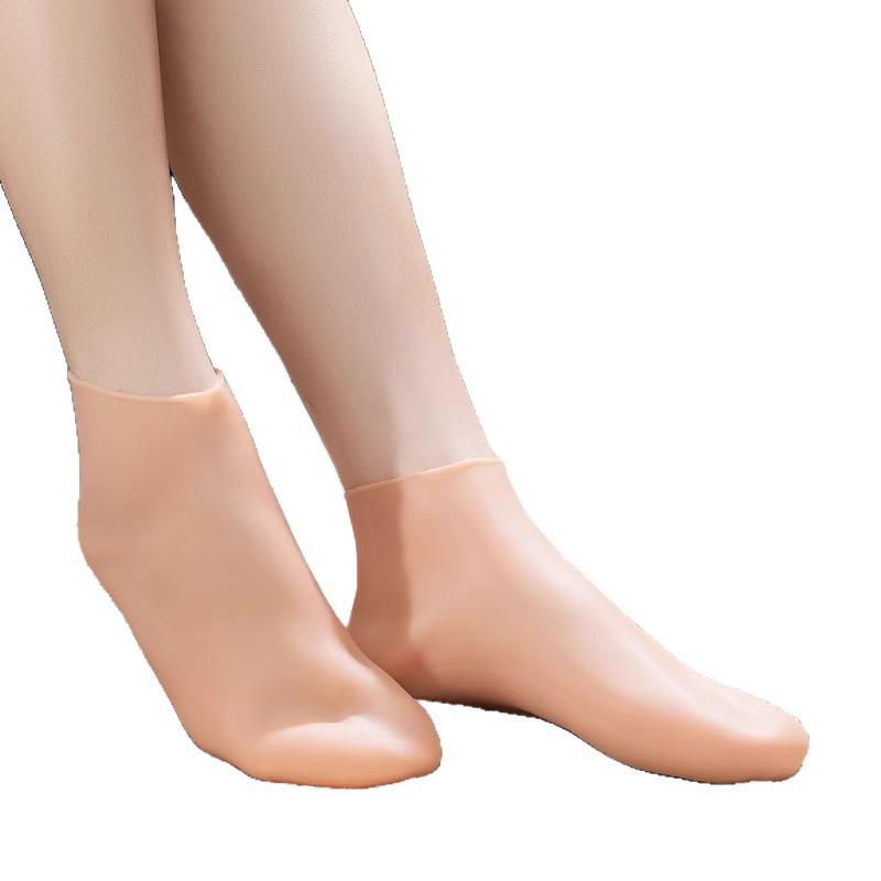 Silicone Moisturizing Long Socks with Anti-Cracking Heel Protection