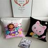 Cartoon Gabbys Mercat Cat Pillow Case Plush Fabric Soft Pillowcase Double Sided Print Cushion Cover Household Gifts