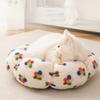Winter Warm Cat Bed Flower Design Pet House for Cats Dogs All Seasons Cozy Safe