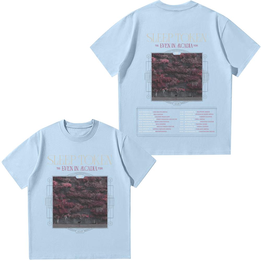 Sleep Token Even In Rcadia Tour T-shirt Metal Band Cotton Tee Unisex Men's Women Fans Essential Short Sleeve Top Fashion Tshirts