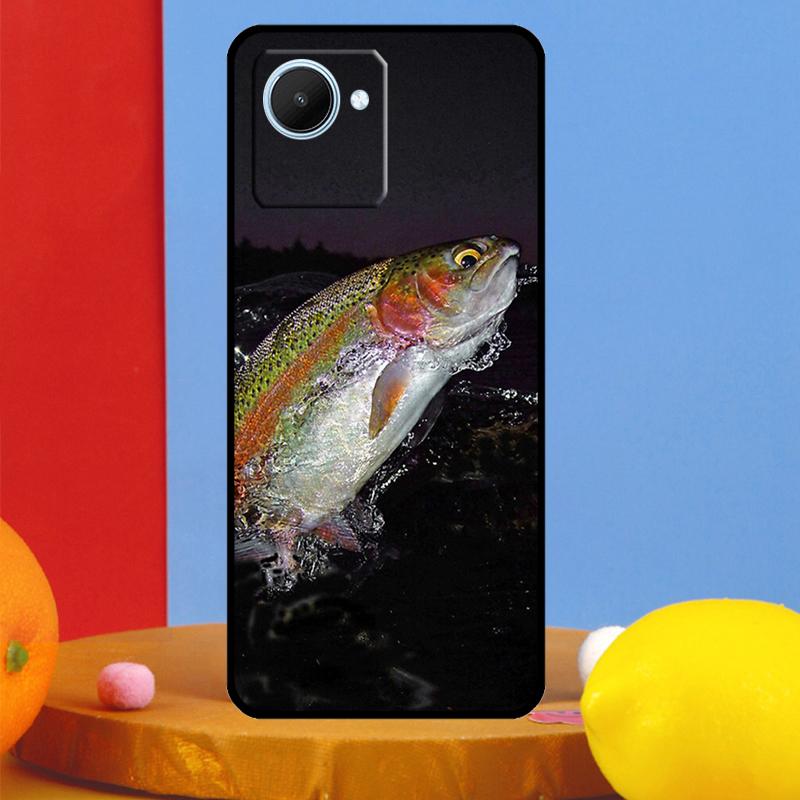 Vintage Trout Fishing For Realme 14 Pro Plus 10 11 12 13 15 Pro C67 C65 C63 C61 C55 C53 C51 C71 C75 GT7 Pro Case