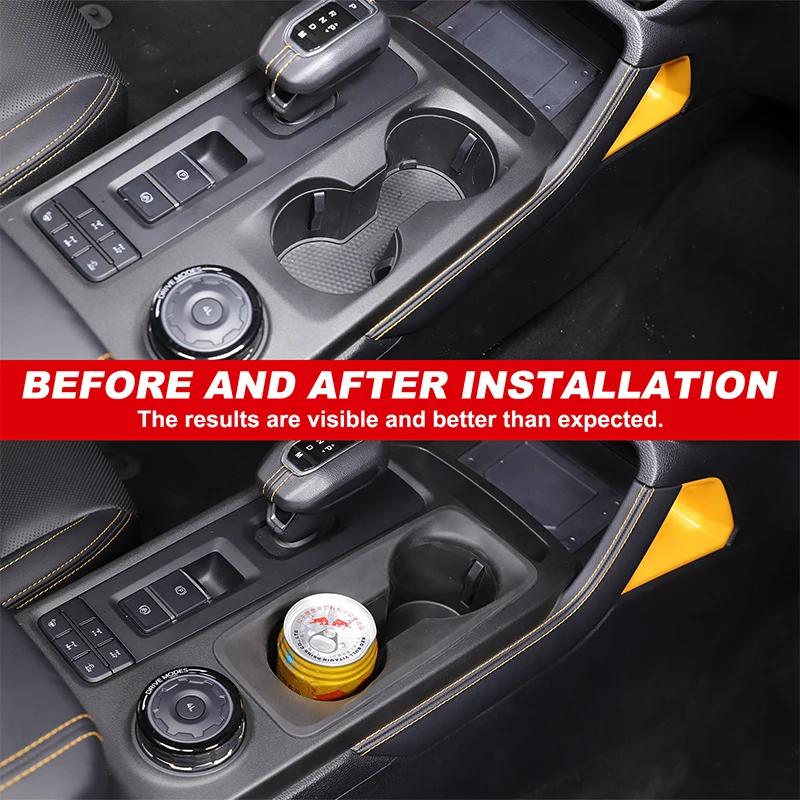 Car Interior TPE Black For Ford Ranger 2026 2026 2026 Car Center Console Water Cup Holder Storage Box Accessories