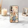 Cute R-Rabbit P-Peter-RP Phone Case Black Silicone Soft For Samsung S25,S24,S21,S22,S23,S30,Ultra,S20,Plus,Fe,Lite