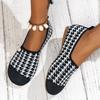 Women’s Round Toe Loafers Pearl Embellished Slip-On Breathable Casual Flats
