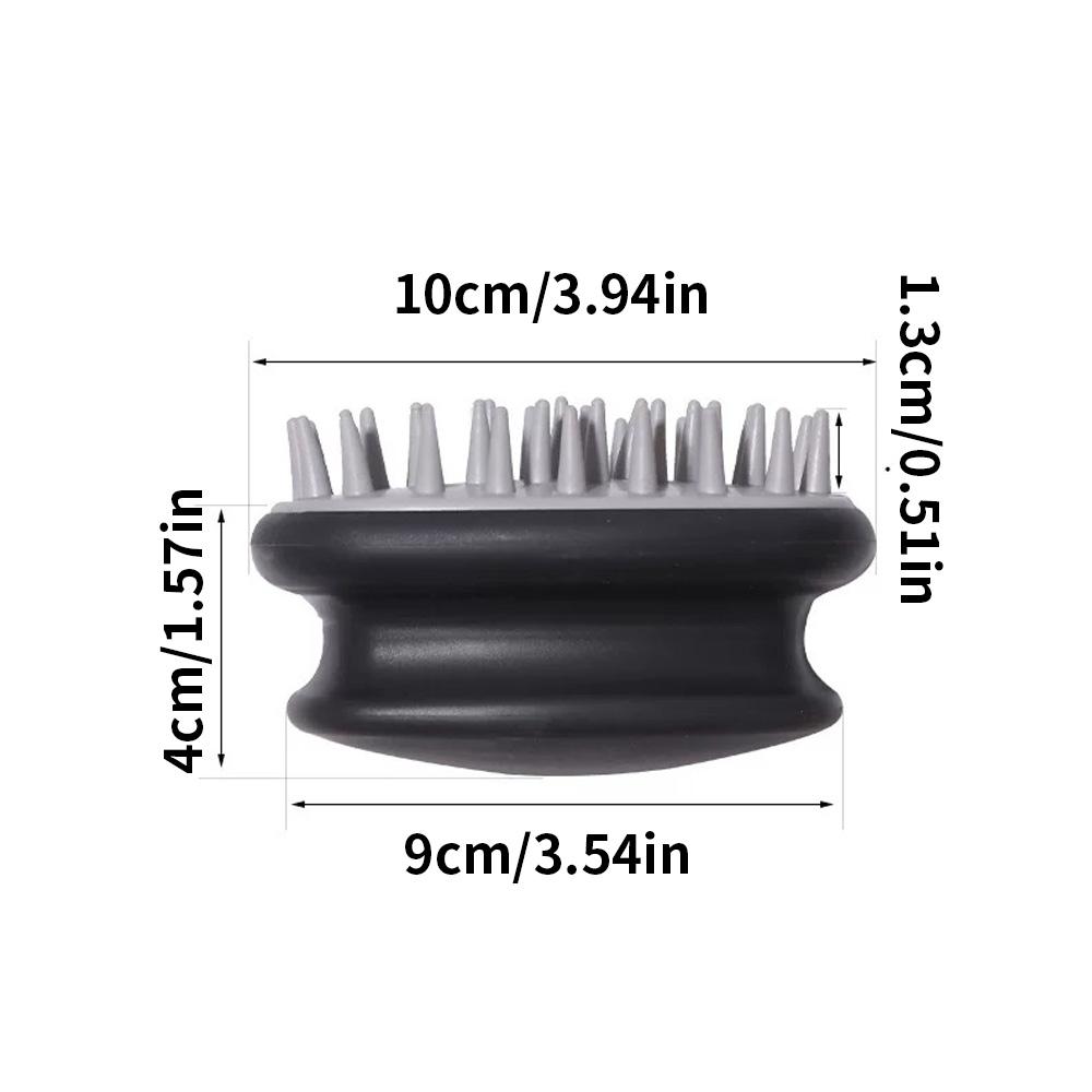 1PC silicone massage hair brush - detachable cleaning - unisex - manual massager