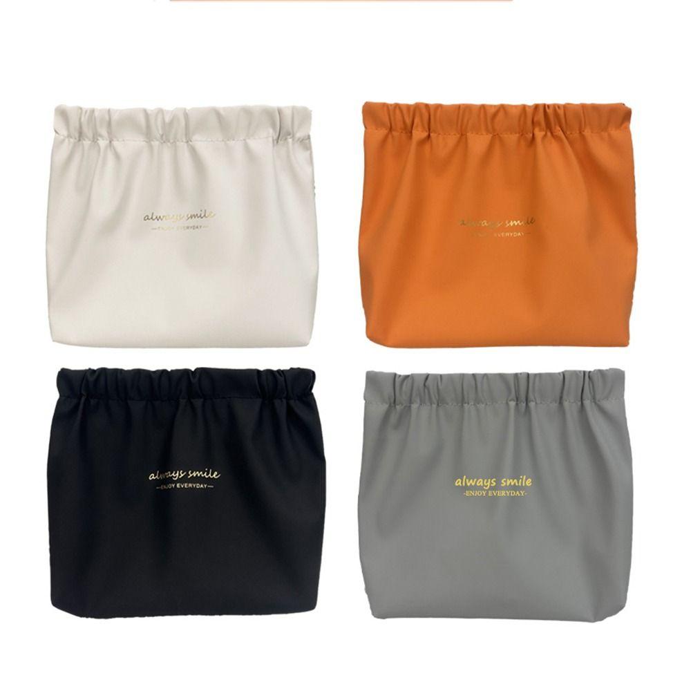 Cable Storage Bag Self-closing Cosmetic Bag Travel Makeup Bag Women Storage Bag Leaf Spring Bag