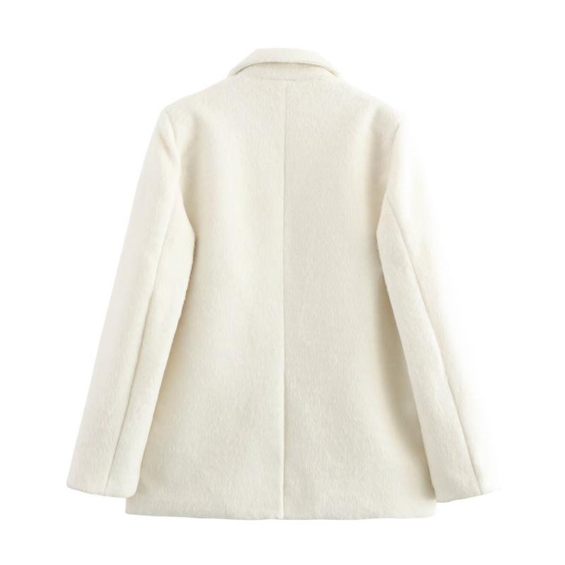 Women's Winter European & American Style Faux Fur Suit Jacket