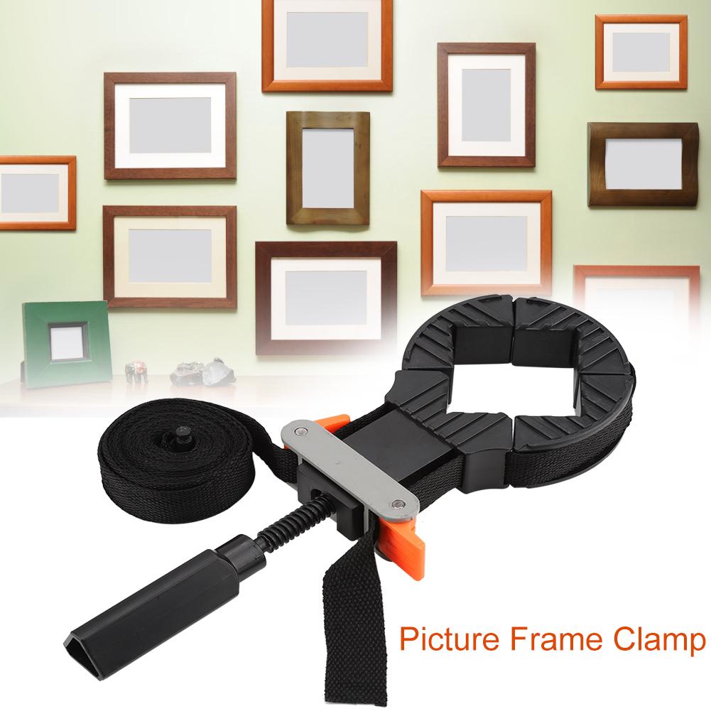 Fast Adjustable Band Strap 4 Jaws Corner Clamp for Picture Frame Woodworking Hand Tool