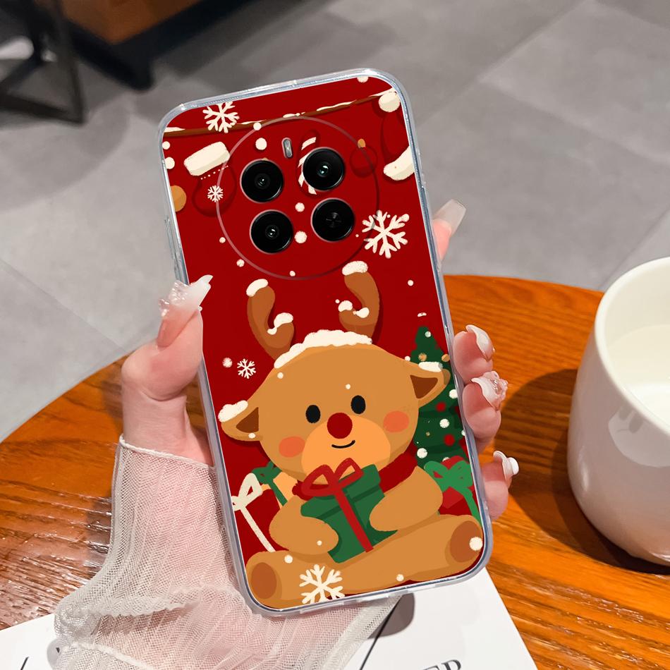 For Oppo Realme 12 Pro Plus Case For Realme12 4G 5G Phone Cover Cute Anime Transparent Soft Slim Protective Bumper Funda Coque
